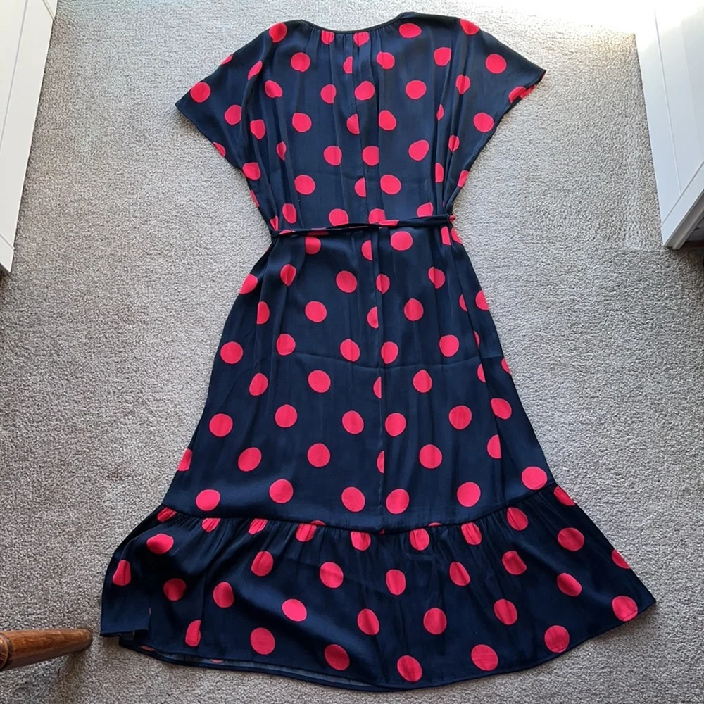 NWT Banana Republic Midi Dress with Polka Dots - Picture 5 of 7